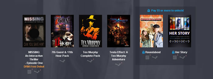 「 Humble Weekly Bundle: Full Motion Video 」