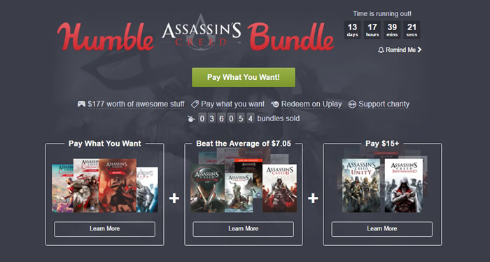 「Humble Assassin's Creed Bundle」