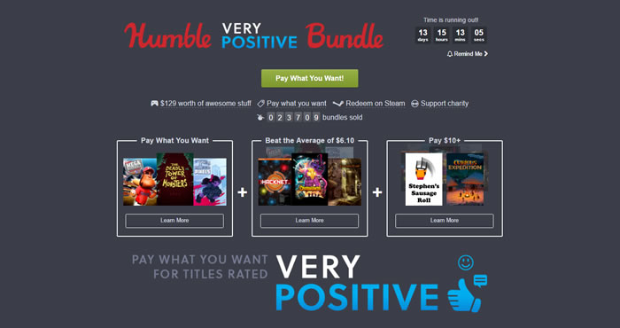 「Humble Very Positive Bundle」