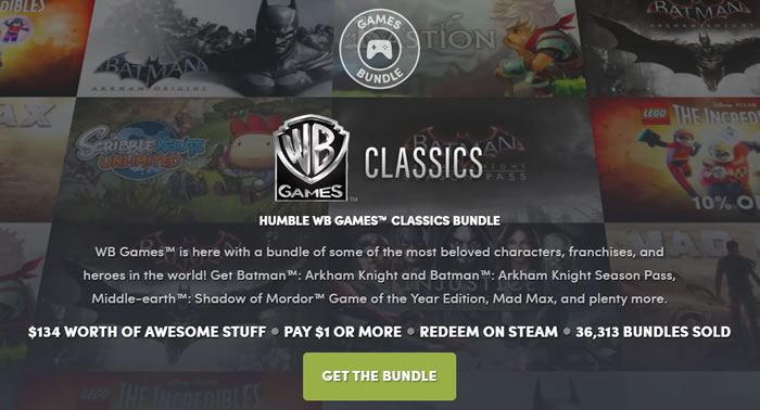 「Humble WB Games Classics Bundle」
