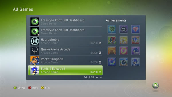 Xbox Live Arcade XBLA