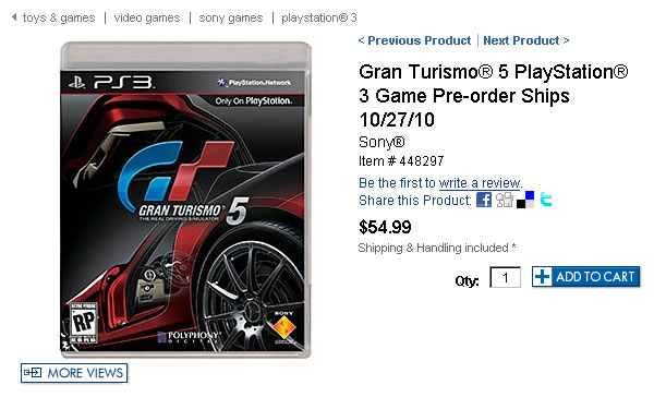 「Gran Turismo 5」 グランツーリスモ 5 GT5