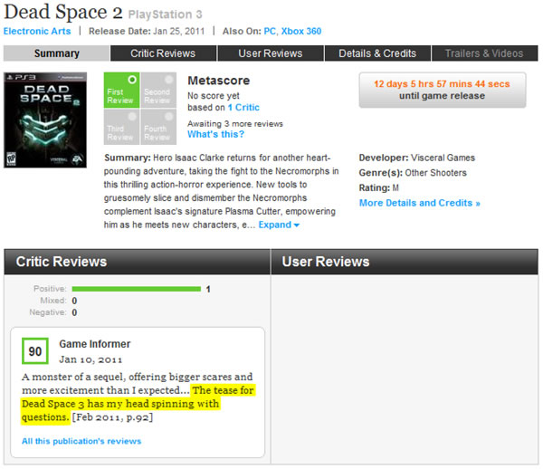「Dead Space 2」 Dead Space 3 デッドスペース 2
