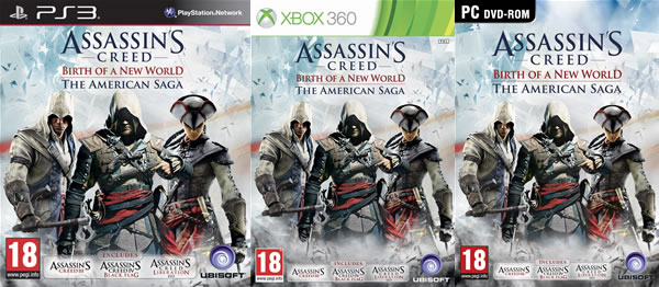 「Assassin's Creed: The Americas Collection」「Assassin's Creed: Birth of a New World - The American Saga」