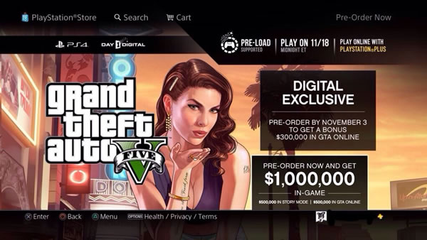 ローンチが迫る海外PS4版「Grand Theft Auto V」のプレオーダーが開始、インストールサイズは50GB規模に « doope