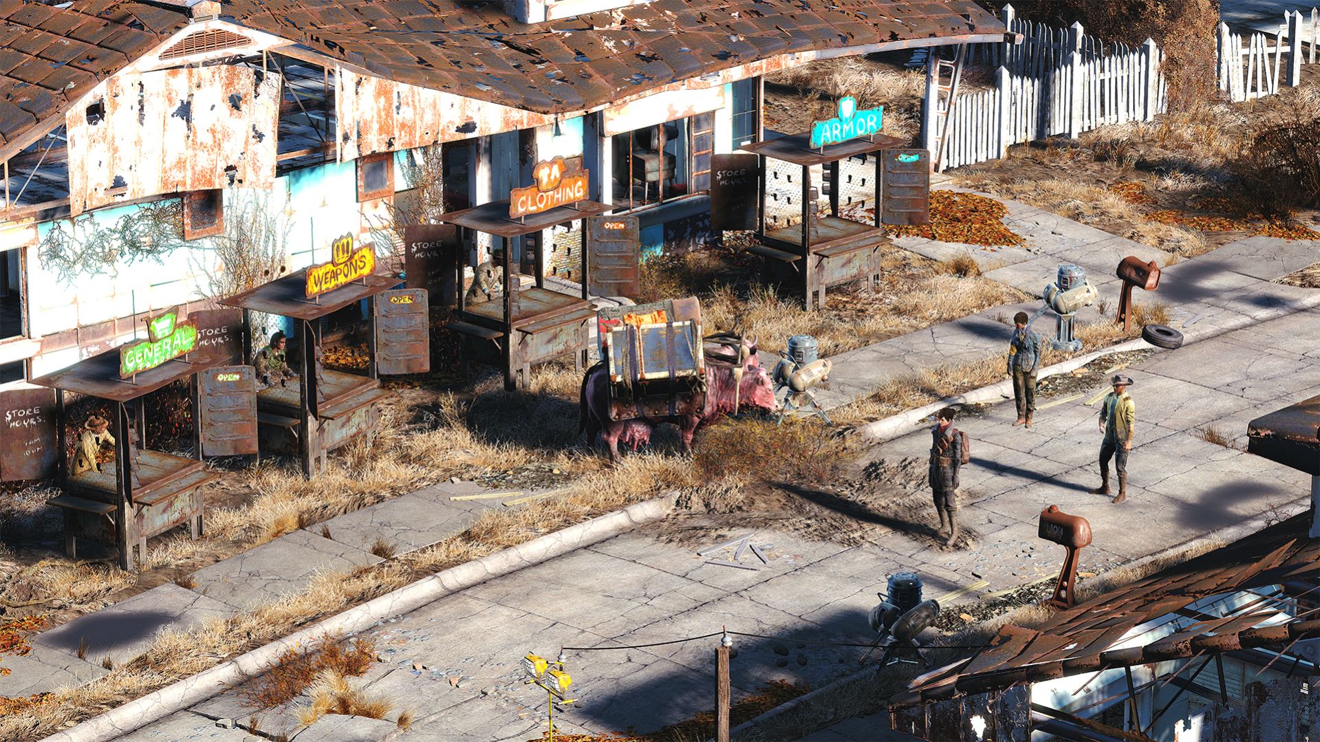 オリジナルに近い見下ろし視点で撮影した Fallout 4 の素敵なファン