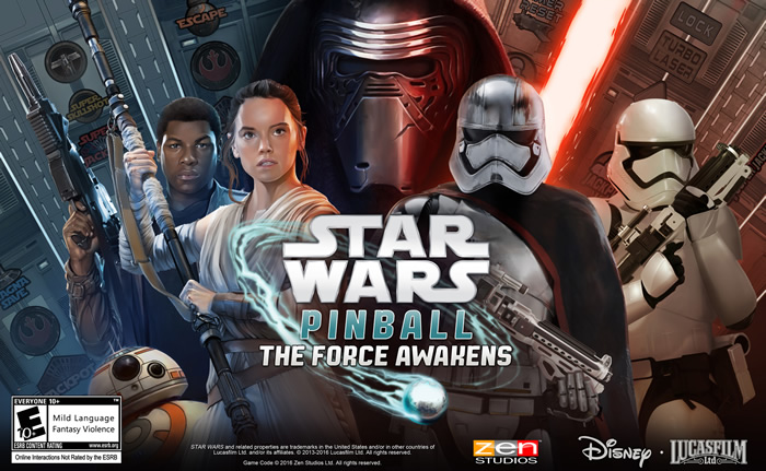 「Star Wars Pinball: The Force Awakens」