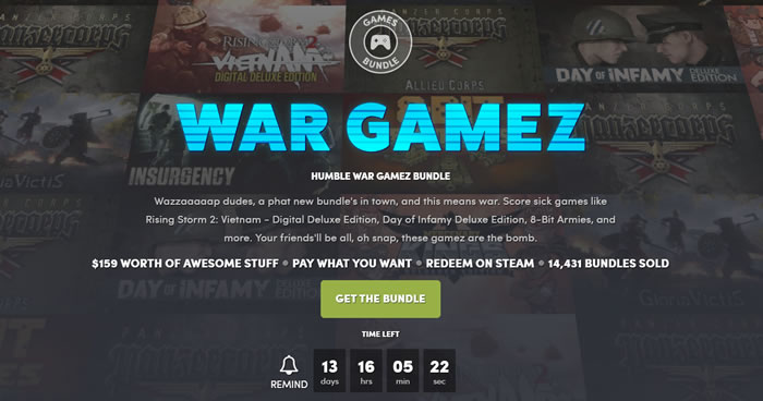 「Humble War Gamez Bundle」