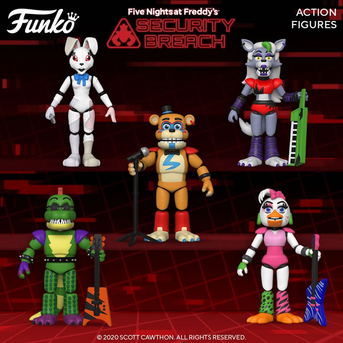 Funkoがfnafシリーズ最新作 Five Nights At Freddy S Security Breach のアクションフィギュアとミステリーミニをアナウンス Doope 国内外のゲーム情報サイト