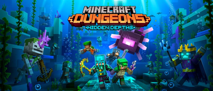 新dlc 未知なる深海 のゲームプレイを紹介する Minecraft Dungeons の新たな開発映像が公開 Doope 国内外のゲーム情報サイト
