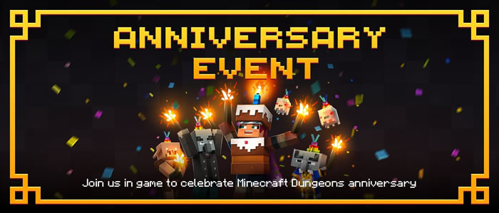 Minecraft Dungeons の発売1周年を祝うゲーム内イベントがアナウンス 開幕は5月26日 Doope