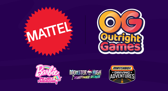 「Mattel」「Outright Games」