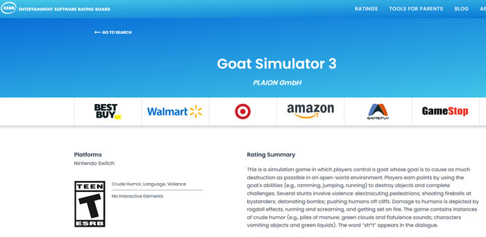 「Goat Simulator」